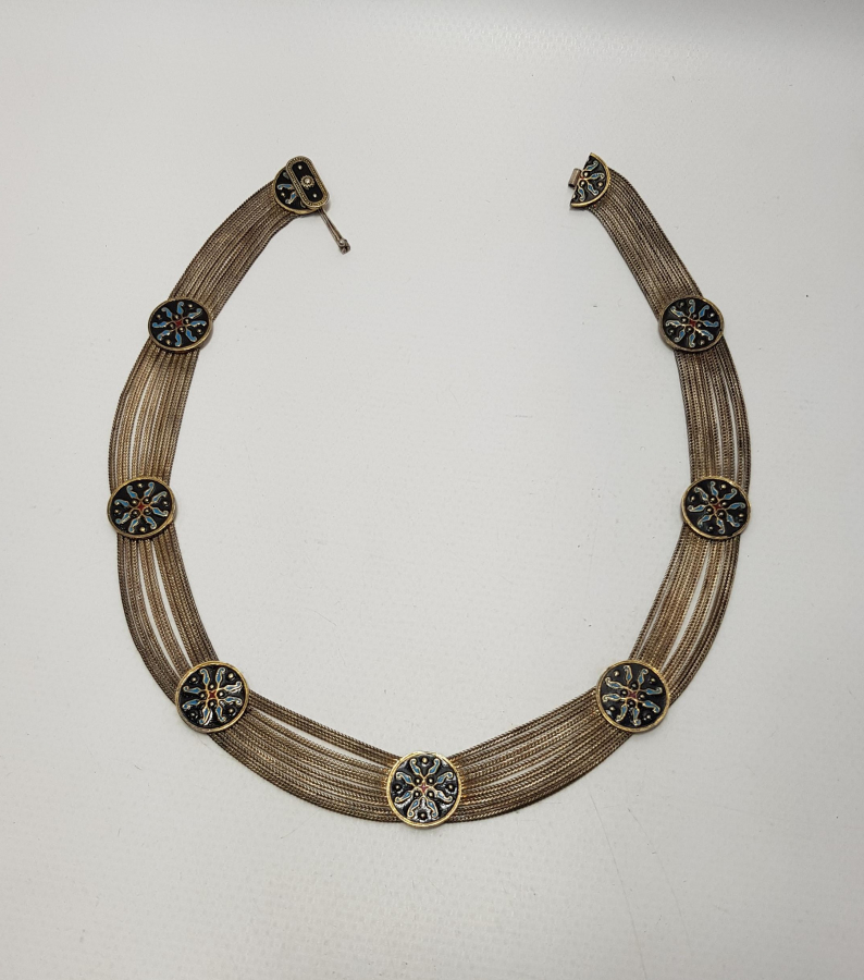 MİNELİ GÜMÜŞ GERDANLIK 