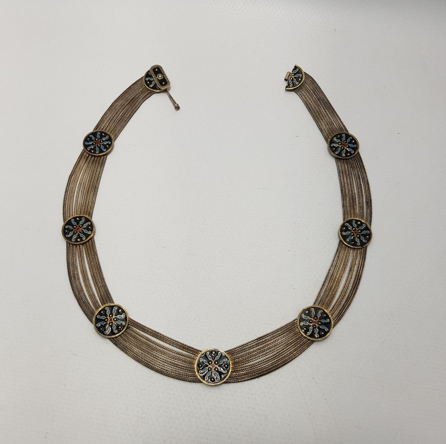 MİNELİ GÜMÜŞ GERDANLIK 