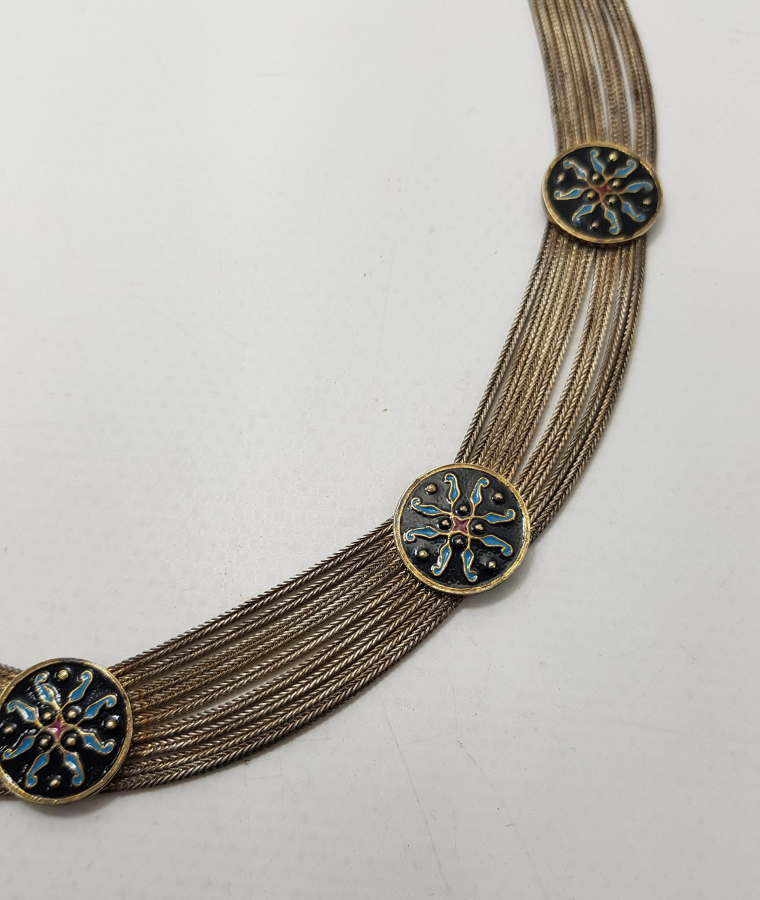 MİNELİ GÜMÜŞ GERDANLIK 