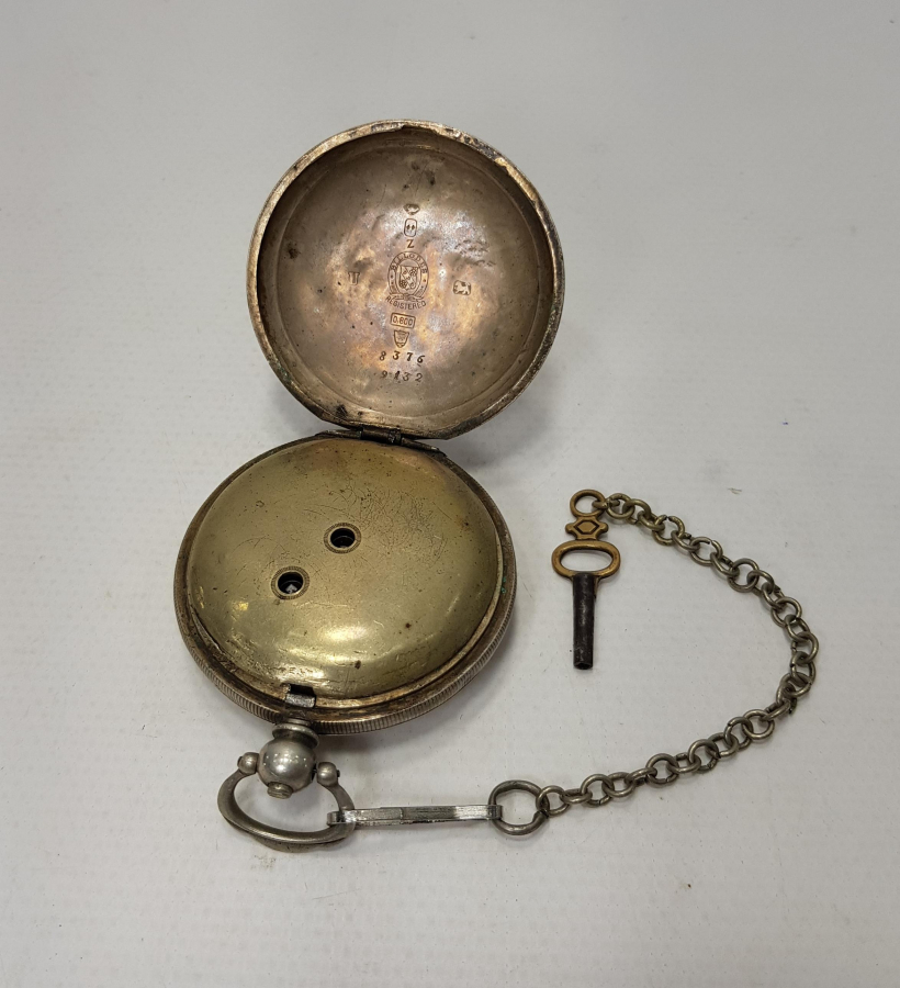 OSMANLI DÖNEMİ SERKISOF BILLODES GÜMÜŞ KASA CEP SAATİ 