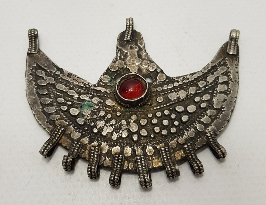 OSMANLI DÖNEMİ TILSIMLI GÜMÜŞ KOLYE UCU 