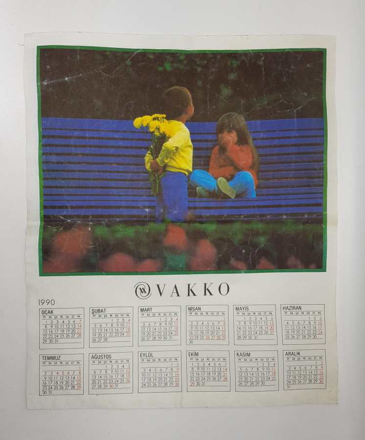VAKKO 1990 DUVAR TAKVİMİ