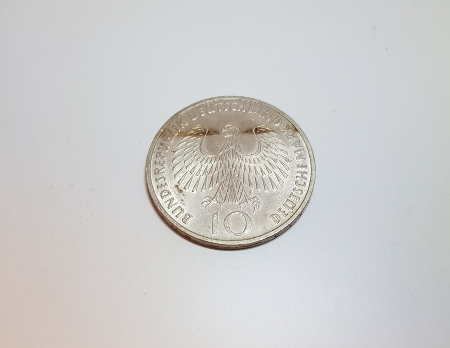 1972 BERLİN OLİMPİYATLARI HATIRA GÜMÜŞ PARA 10 MARK 