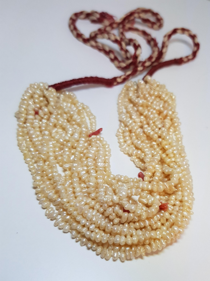 OSMANLI DÖNEMİ MERCANLI KUM İNCİ GERDANLIK 