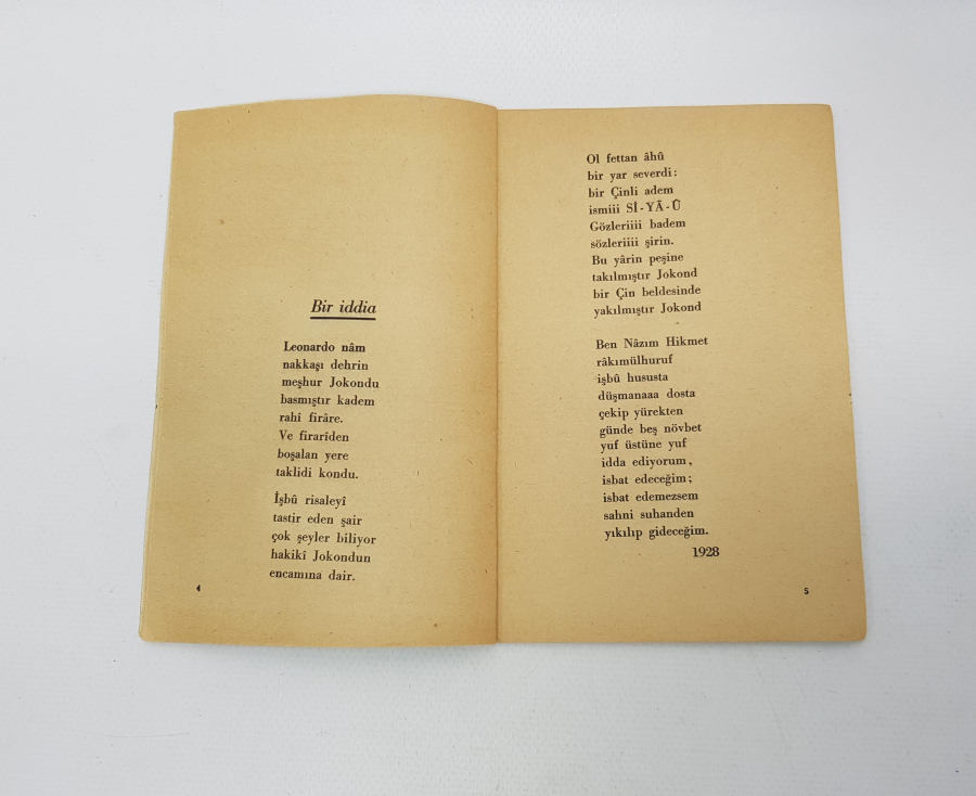 NAZIM HİKMET - JOKOND İLE Sİ-YA-U BİRİNCİ BASKI KİTAP