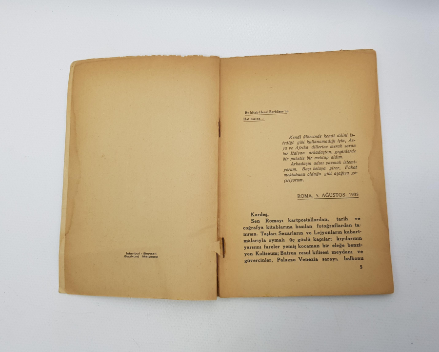 NAZIM HİKMET - TARANTA BABU'YA MEKTUPLAR BİRİNCİ BASKI KİTAP