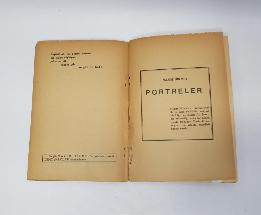 NAZIM HİKMET - TARANTA BABU'YA MEKTUPLAR BİRİNCİ BASKI KİTAP