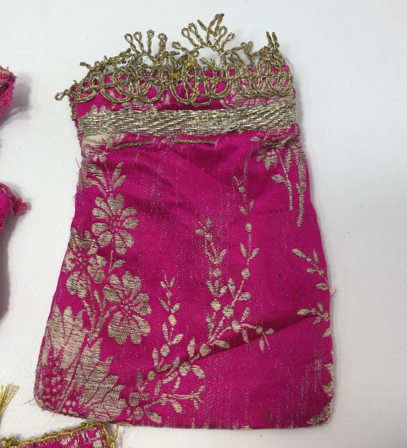 OSMANLI DÖNEMİ 3 ADET ELMASİYE GELİN KESESİ