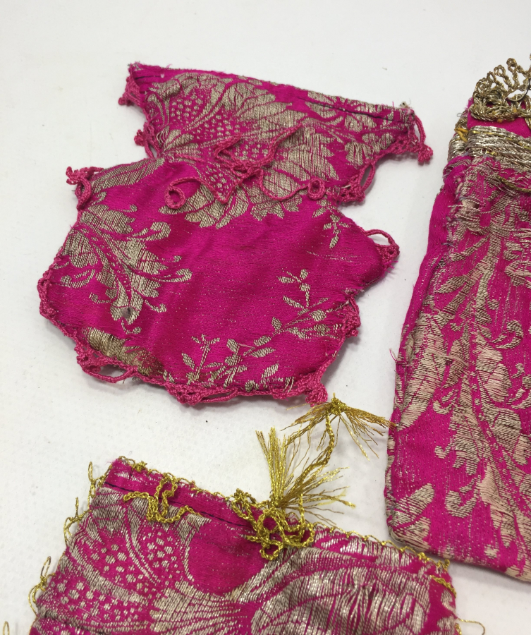 OSMANLI DÖNEMİ 3 ADET ELMASİYE GELİN KESESİ