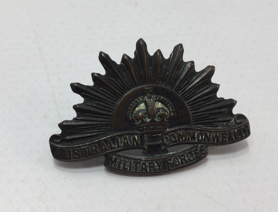 1. DÜNYA SAVAŞI DÖNEMİ NADİR ANZAK ŞAPKA ROZETİ - KOKARTI