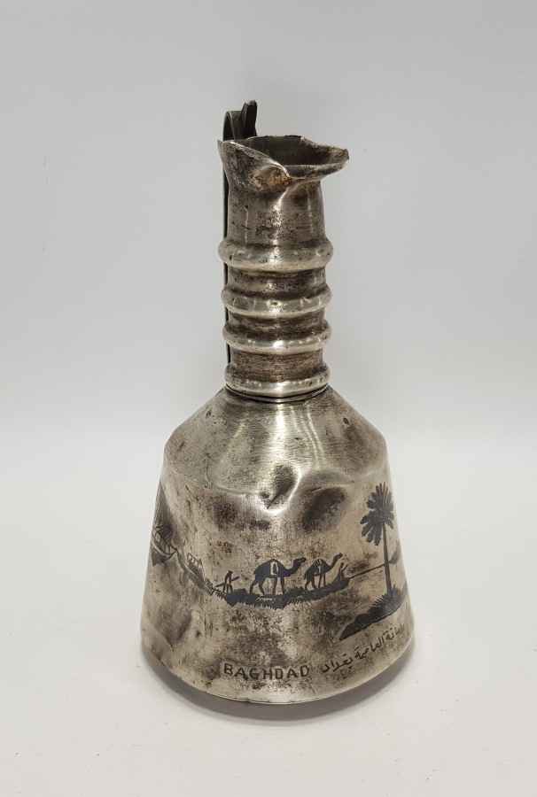 OSMANLI DÖNEMİ AHİRET EMANETİ BAĞDAT YAZILI GÜMÜŞ KARAF