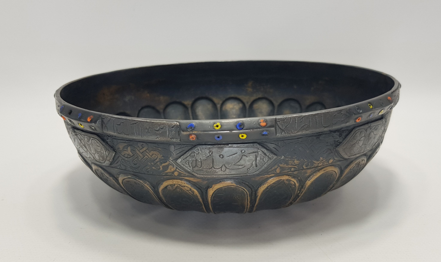 OSMANLI DÖNEMİ HER YERİ YAZILI ÇOK NADİR KIRKLAMA TASI 