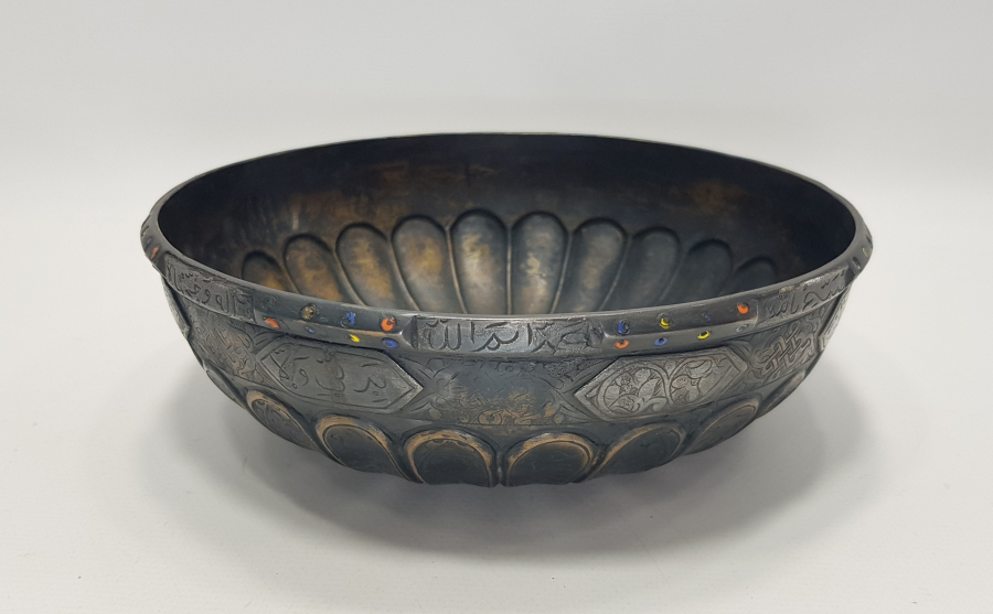 OSMANLI DÖNEMİ HER YERİ YAZILI ÇOK NADİR KIRKLAMA TASI 