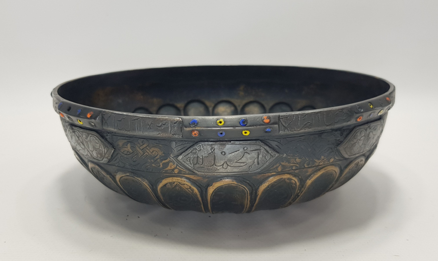 OSMANLI DÖNEMİ HER YERİ YAZILI ÇOK NADİR KIRKLAMA TASI 