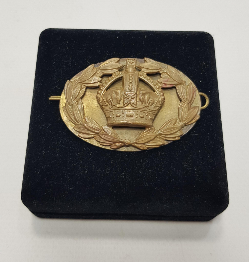 1. DÜNYA SAVAŞI KRALİYET ARMALI BÜYÜK BOY SUBAY KOKARTI 