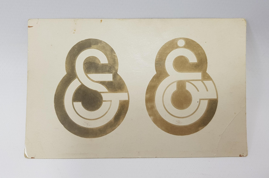 1926 TARİHLİ OSMANLICA VE LATİN HARFLİ ÇİFT AMBLEMLİ GALATASARAY KARTPOSTALI 