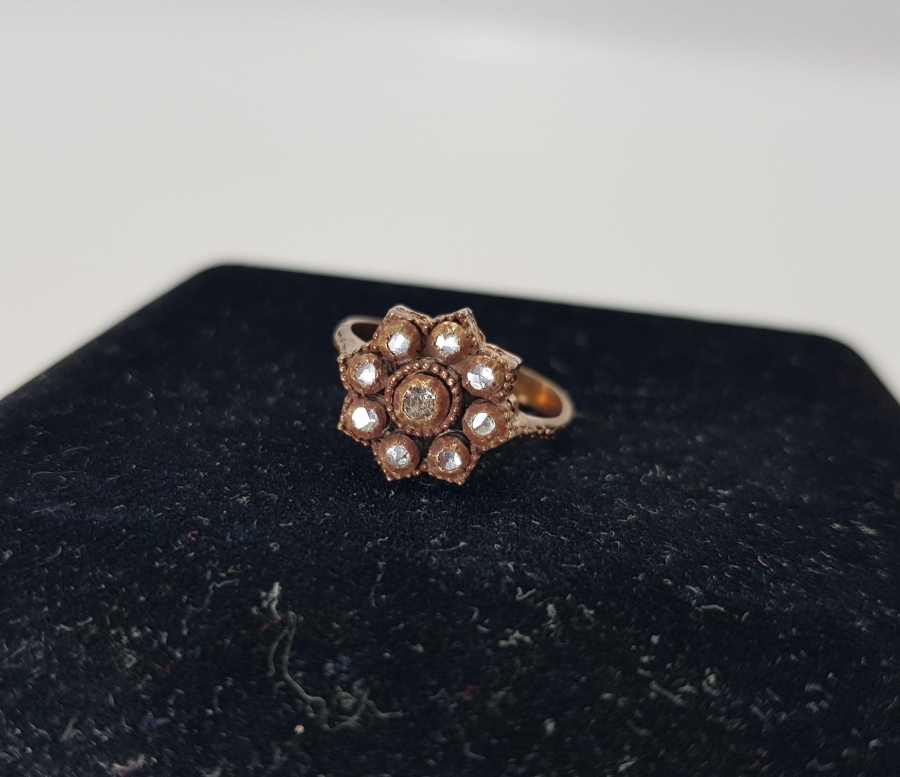 YILDIZ FORMLU ELMAS YÜZÜK 