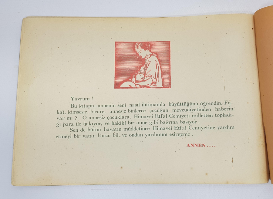 HİMAYE-İ ETFAL CEMİYETİ ANNENİN KİTABI 