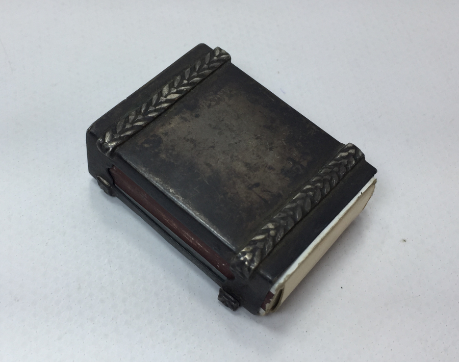 İÇİNDE KİBİTLERİ İLE ANTİKA GÜMÜŞ KİBRİTLİK