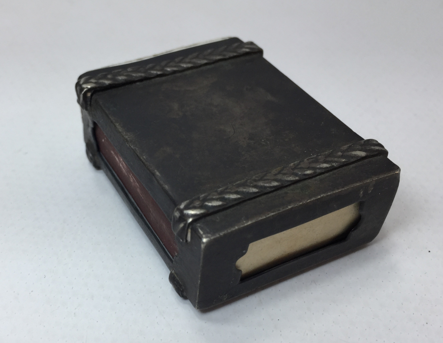 İÇİNDE KİBİTLERİ İLE ANTİKA GÜMÜŞ KİBRİTLİK