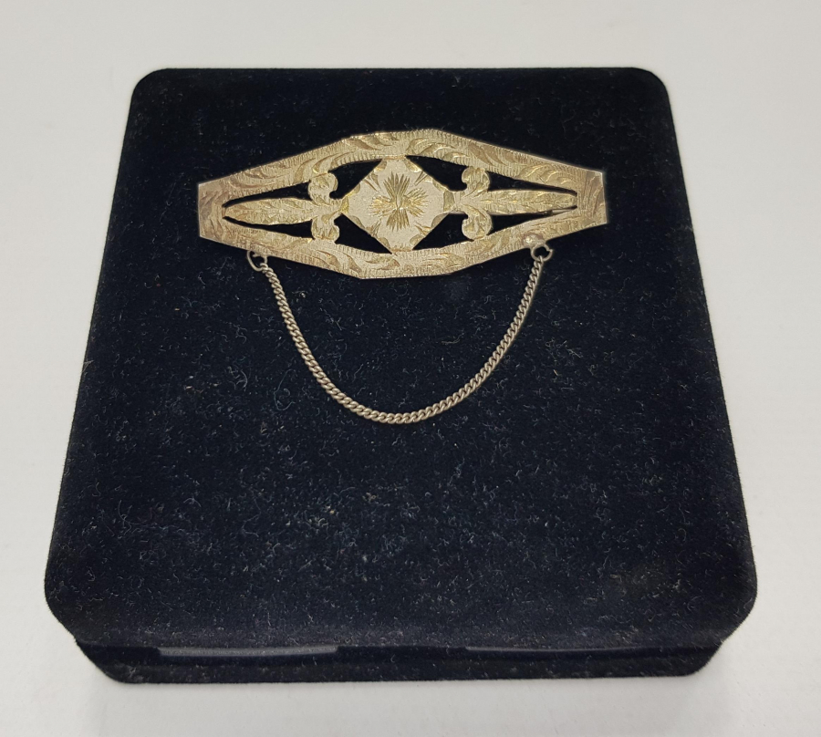 KALEM İŞÇİLİKLİ GÜMÜŞ BROŞ 