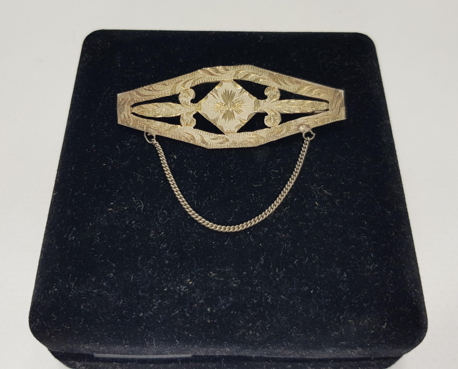 KALEM İŞÇİLİKLİ GÜMÜŞ BROŞ 