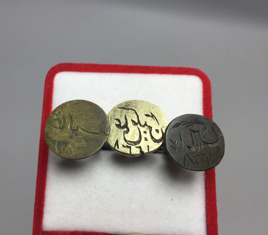 OSMANLI DÖNEMİ 3 ADET EL KAZIMA ŞAHIS MÜHRÜ LOTU