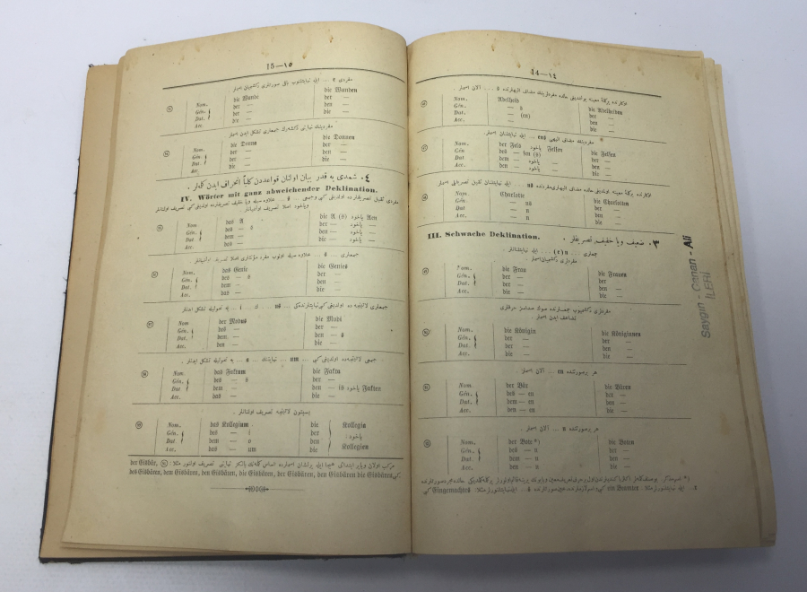 OSMANLI DÖNEMİ ALMANCA OSMANLICA BÜYÜK BOY SÖZLÜK