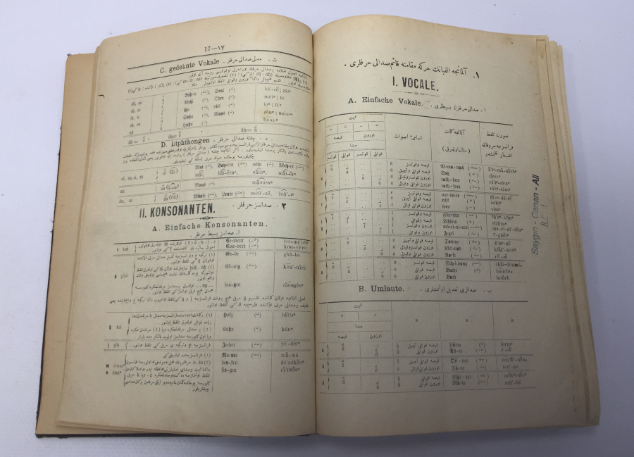 OSMANLI DÖNEMİ ALMANCA OSMANLICA BÜYÜK BOY SÖZLÜK