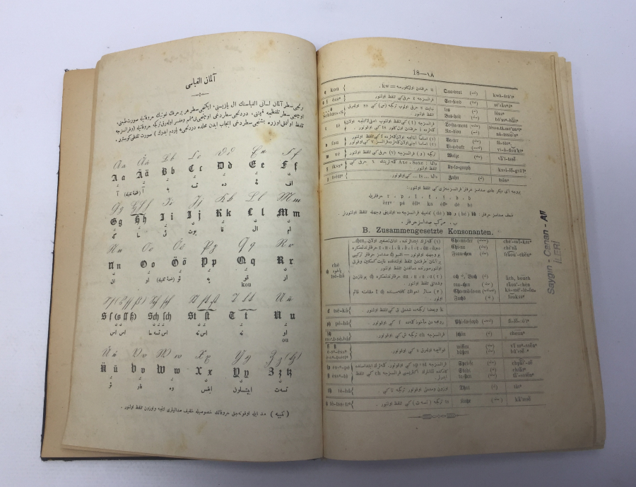 OSMANLI DÖNEMİ ALMANCA OSMANLICA BÜYÜK BOY SÖZLÜK