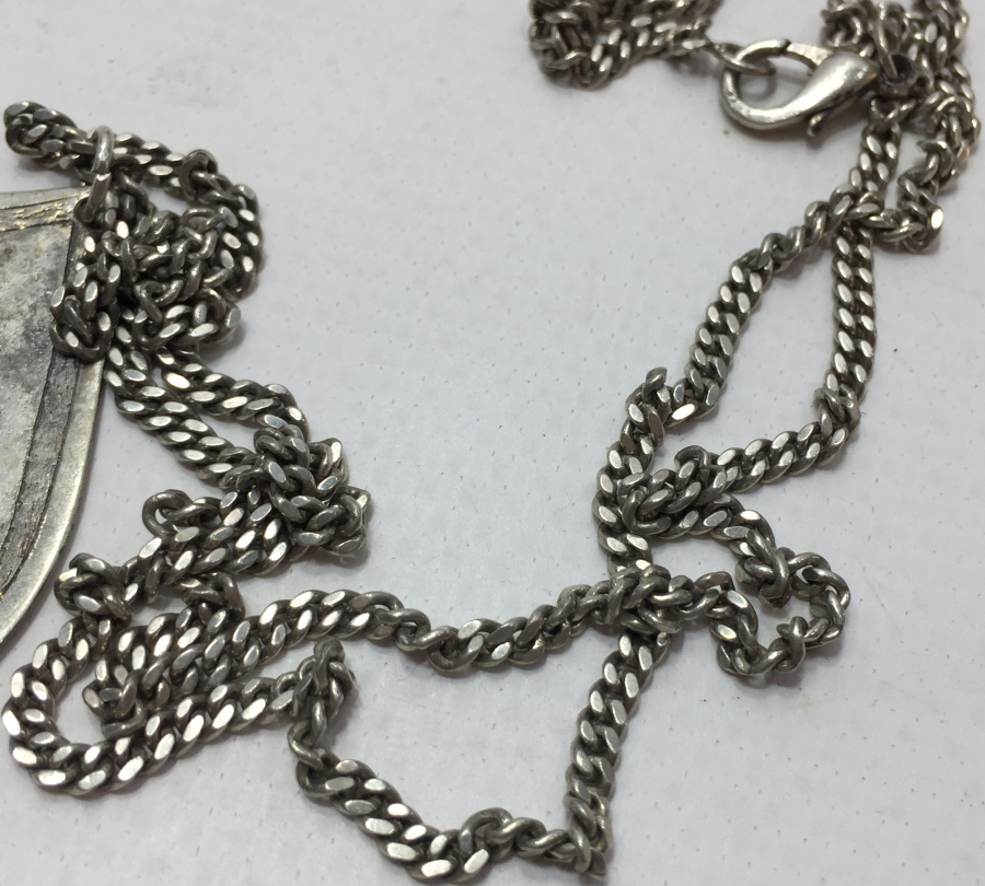 OSMANLI DÖNEMİ AY YILDIZLI VE OSMANLICA YAZILI ARMUDİ KOLYE