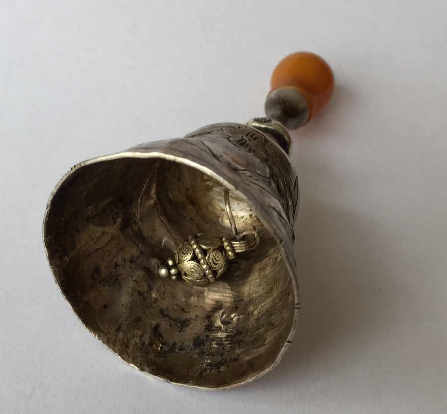 OSMANLI DÖNEMİ DAMGALI GÜMÜŞ UŞAK ZİLİ