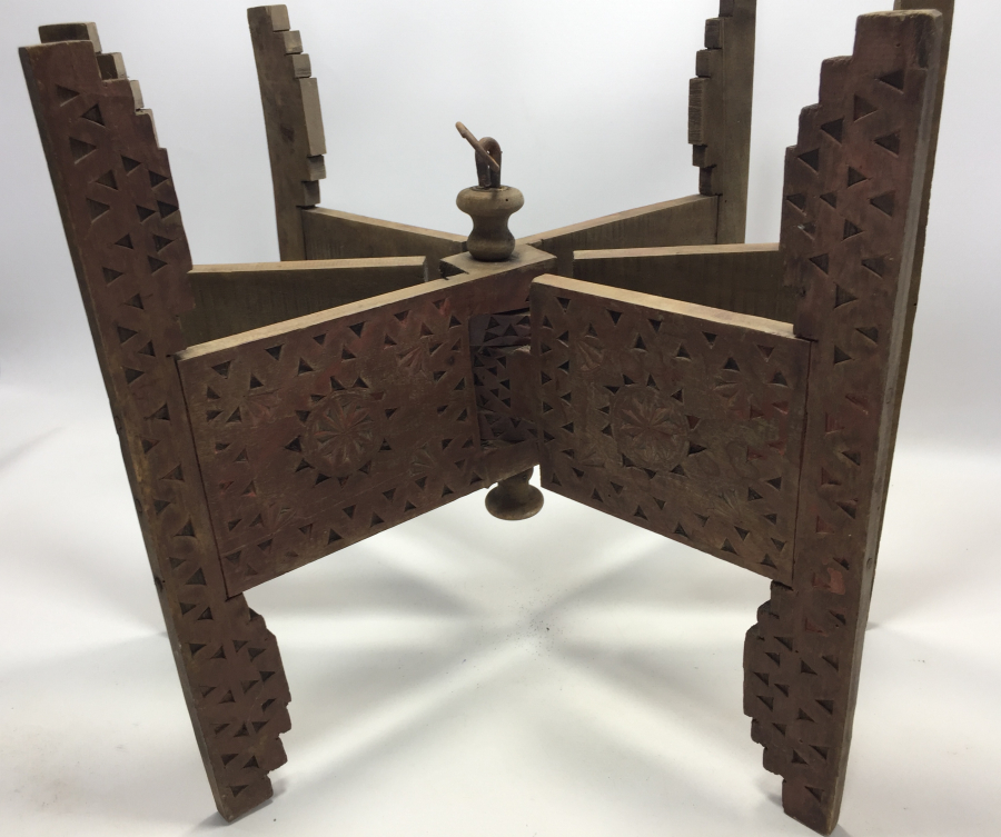 OSMANLI DÖNEMİ İŞLEMELİ AHŞAP SOFRA ALTI