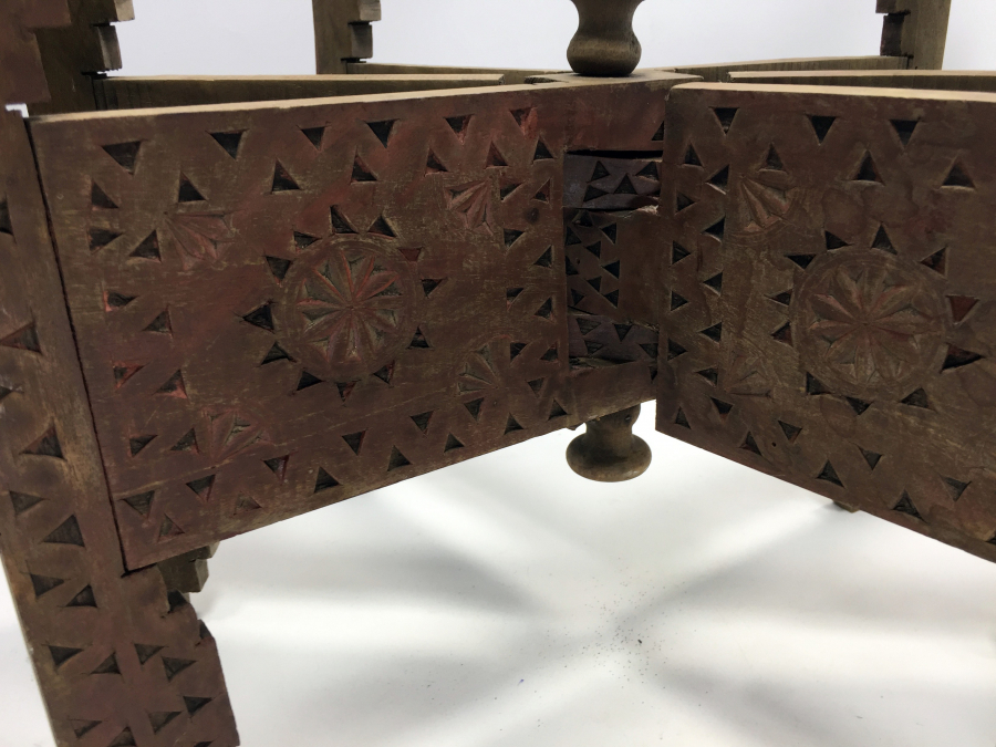 OSMANLI DÖNEMİ İŞLEMELİ AHŞAP SOFRA ALTI