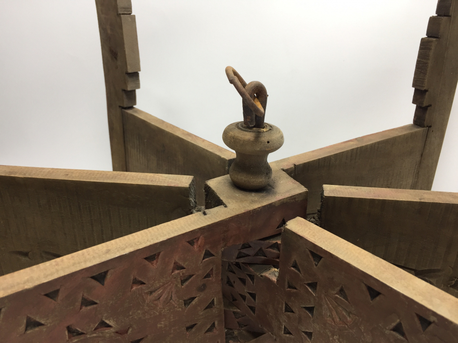 OSMANLI DÖNEMİ İŞLEMELİ AHŞAP SOFRA ALTI