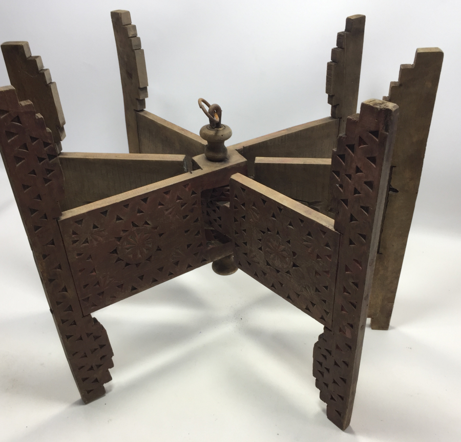 OSMANLI DÖNEMİ İŞLEMELİ AHŞAP SOFRA ALTI