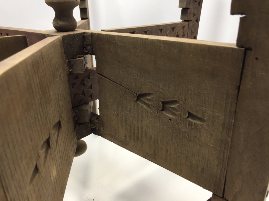 OSMANLI DÖNEMİ İŞLEMELİ AHŞAP SOFRA ALTI