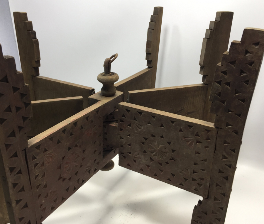 OSMANLI DÖNEMİ İŞLEMELİ AHŞAP SOFRA ALTI