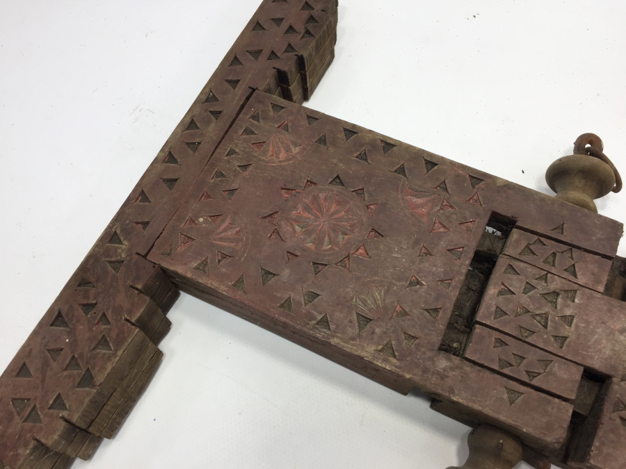 OSMANLI DÖNEMİ İŞLEMELİ AHŞAP SOFRA ALTI