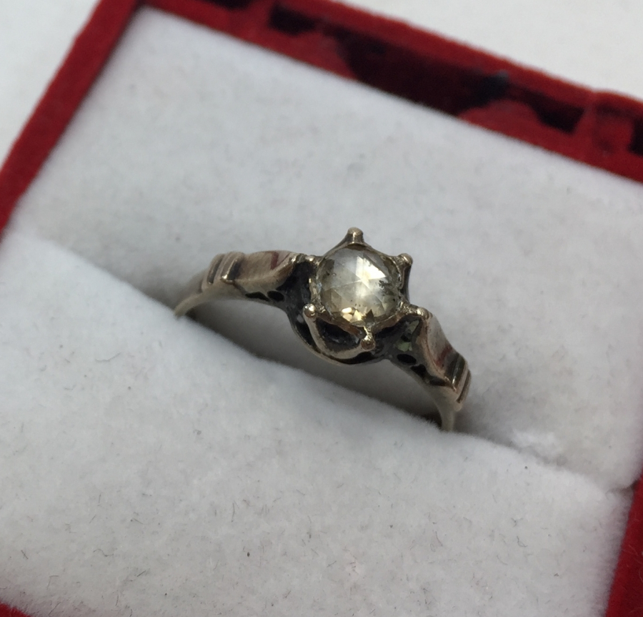 OSMANLI DÖNEMİ NADİR ELMAS TEKTAŞ YÜZÜK