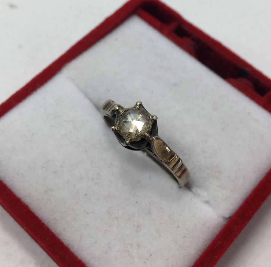 OSMANLI DÖNEMİ NADİR ELMAS TEKTAŞ YÜZÜK