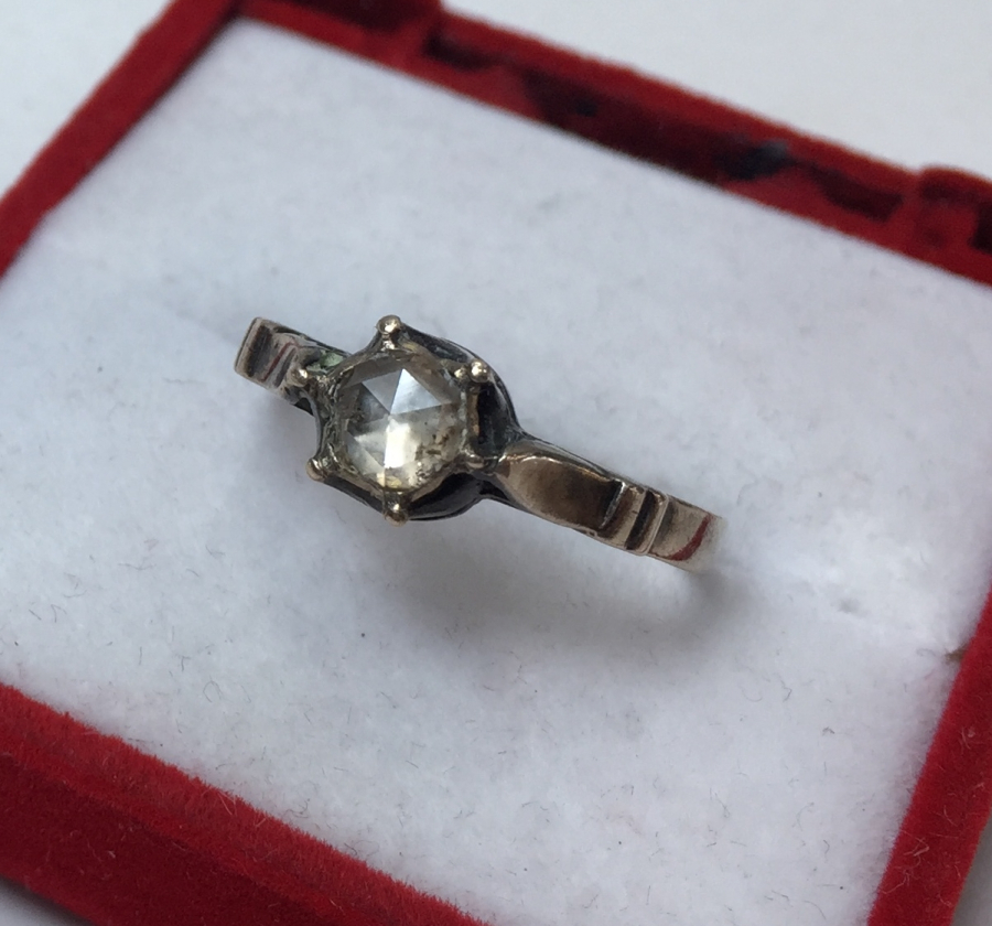 OSMANLI DÖNEMİ NADİR ELMAS TEKTAŞ YÜZÜK