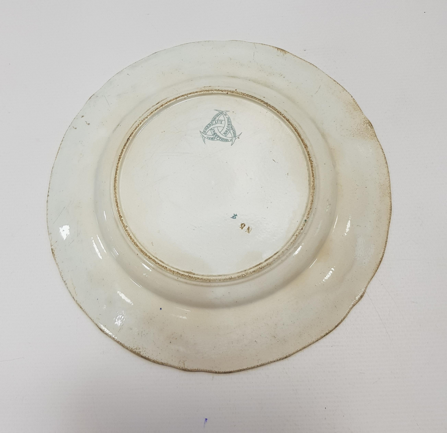 OSMANLI DÖNEMİ ÖMER PAŞA TEMALI PORSELEN TABAK