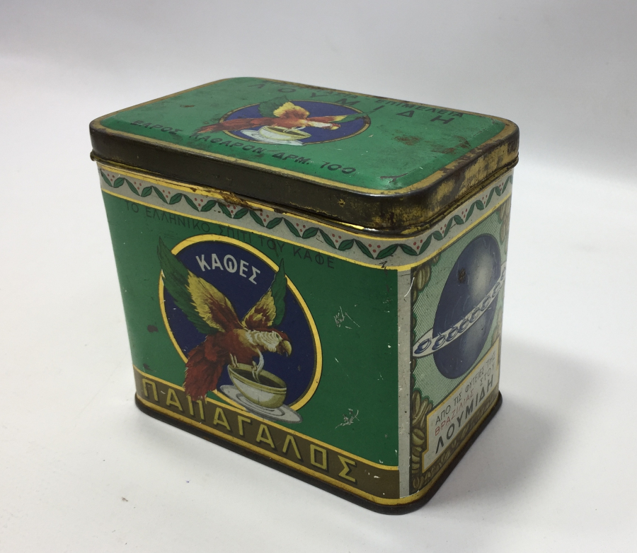 OSMANLI DÖNEMİ RUMCA YAZILI RUM İŞİ KAHVE KUTUSU