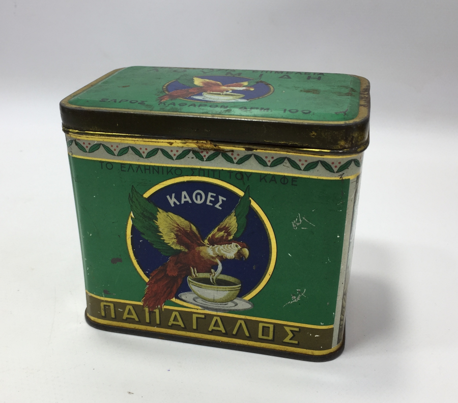 OSMANLI DÖNEMİ RUMCA YAZILI RUM İŞİ KAHVE KUTUSU