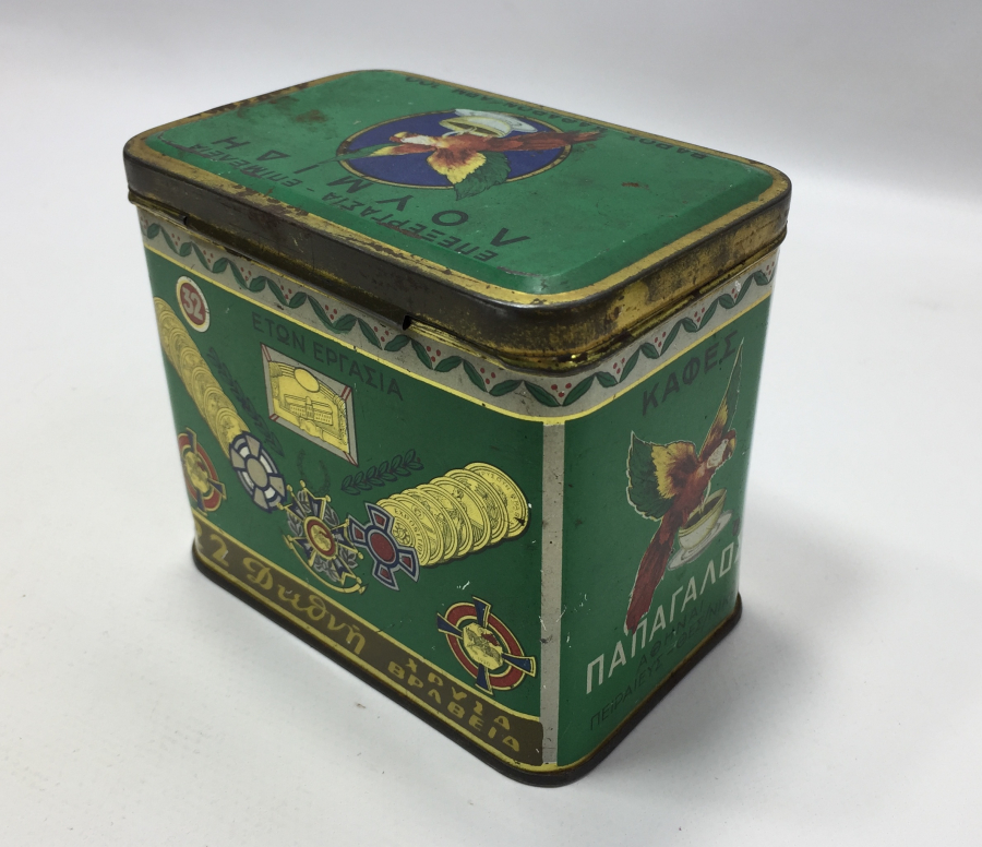 OSMANLI DÖNEMİ RUMCA YAZILI RUM İŞİ KAHVE KUTUSU