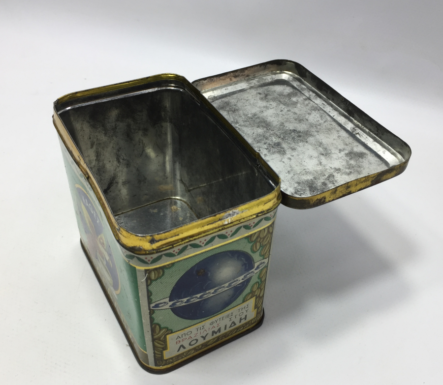 OSMANLI DÖNEMİ RUMCA YAZILI RUM İŞİ KAHVE KUTUSU