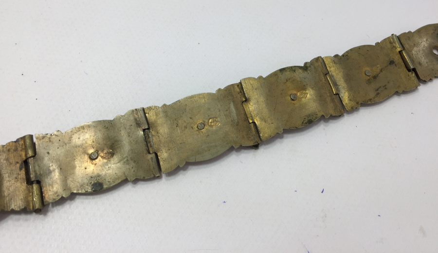 OSMANLI DÖNEMİ VAN İŞİ SAVATLI VE OSMANLICA DAMGALI GELİN KEMERİ