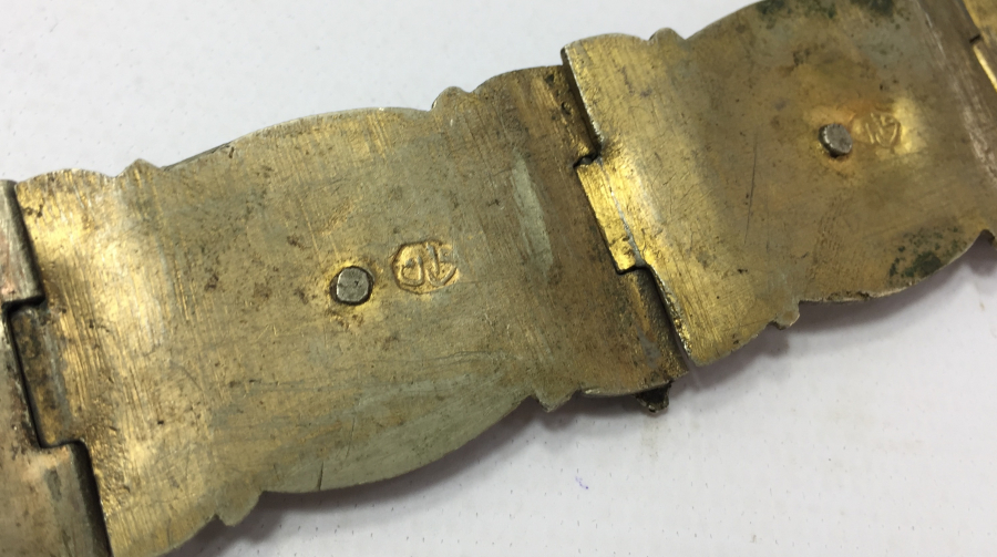 OSMANLI DÖNEMİ VAN İŞİ SAVATLI VE OSMANLICA DAMGALI GELİN KEMERİ