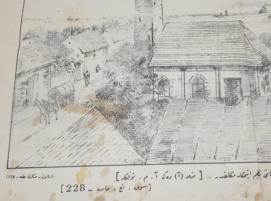 OSMANLICA ASKERİ LEVHA: DÜŞMAN TAYYARE TAARRUZLARINDAN KORUNMAK İÇİN